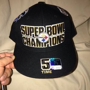 NWT Vintage Reebok Steelers Super Bowl patch hat